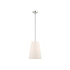 Livex Lighting 41387-91 Prato 1-Lumière 40W Nickel brossé Suspendu