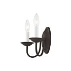 Livex Lighting Home 4152-07 120W 2-Lumières Bronze Applique Murale