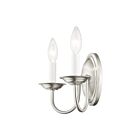 Livex Lighting Home 4152-91 120W 2-Lumières Nickel brossé Applique Murale