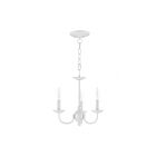 Livex Lighting 4153-03 Basics 3-lumières 180W Blanc Convertible Plafonnier semi encastré ou Lustre