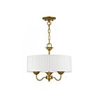 Livex Lighting 41773-48 Edinburgh 3-lumières 180W Feuille d'or antique Lustre