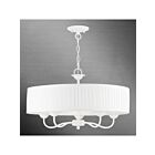 Livex Lighting 41775-03 Edinburgh 5-lumières 300W Blanc Lustre