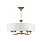 Livex Lighting 41775-48 Edinburgh 5-lumières 300W Feuille d'or antique Lustre