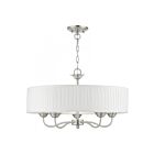 Livex Lighting 41775-92 Edinburgh 5-lumières 300W Nickel brossé Lustre