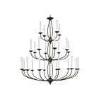 Livex Lighting 4180-91 Basics 24-lumières 960W Bronze Lustre