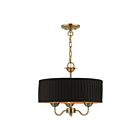 Livex Lighting 41863-04 Harrington 3-lumières 180W Laiton antique Lustre