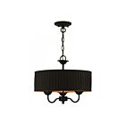 Livex Lighting 41865-01 Harrington 3-lumières 180W Noir Lustre