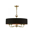 Livex Lighting 41865-04 Harrington 5-lumières 300W Laiton antique Lustre