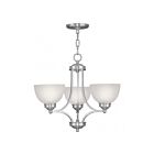 Livex Lighting 4215-91 Somerset 3-lumières 300W Nickel brossé Lustre