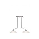 Livex Lighting 4223-91 Somerset 2-lumières 200W Nickel brossé Lustre