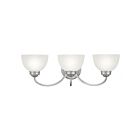 Livex Lighting 4233-91 Somerset 3-Lights 300W Nickel brossé Luminaire de vanité