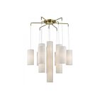 Livex Lighting 42657-01 Strathmore 15-Lumières 600W Laiton antique Suspendu