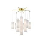 Livex Lighting 42658-12 Strathmore 15-lumières 600W Laiton satiné Lustre