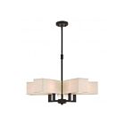 Livex Lighting 42665-07 Rubix 5-lumières 200W Bronze Lustre