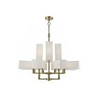 Livex Lighting 42669-01 Rubix 12-lumières 480W Laiton antique Lustre