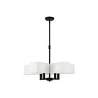 Livex Lighting 42675-04 Rubix 5-lumières 200W Noir Lustre