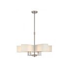 Livex Lighting 42675-91 Rubix 5-lumières 200W Nickel brossé Lustre