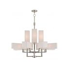 Livex Lighting 42679-91 Rubix 12-lumières 480W Nickel brossé Lustre