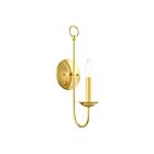 Livex Lighting Estate 42681-02 60W 1-Lumière Laiton poli Applique Murale