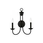 Livex Lighting Estate 42682-04 120W 2-Lumières Noir Applique Murale
