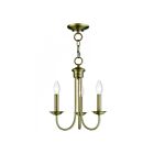 Livex Lighting 42683-01 Estate 3-lumières 180W Laiton antique Lustre