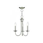 Livex Lighting 42685-01 Estate 3-lumières 180W Nickel brossé Lustre