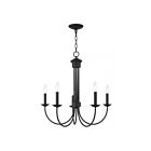 Livex Lighting 42685-07 Estate 5-lumières 300W Noir Lustre