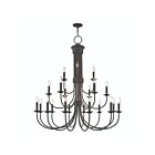 Livex Lighting 42688-48 Estate 21-lumières 840W Bronze Lustre