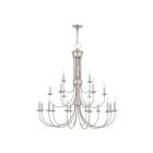 Livex Lighting 42689-07 Estate 21-lumières Nickel brossé Lustre