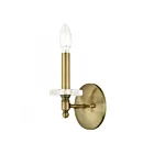 Livex Lighting Bennington 42701-01 60W 1-Lumière Laiton antique Applique Murale
