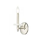 Livex Lighting Bennington 42701-35 60W 1-Lumière Nickel poli Applique Murale