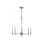 Livex Lighting 42705-91 Bennington 5-lumières 300W Nickel brossé avec accent bronze Lustre