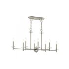 Livex Lighting 42708-91 Bennington 8-lumières 480W Nickel brossé avec accent bronze Lustre