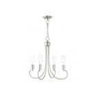 Livex Lighting 42924-91 Bari 4-lumières 240W Nickel brossé Lustre