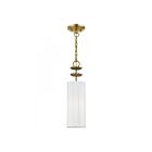 Livex Lighting 42981-01 Brookdale 1-Lumière 40W Laiton antique Suspendu