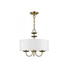 Livex Lighting 42983-01 Brookdale 3-lumières 180W Laiton antique Lustre