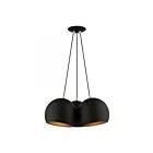 Livex Lighting 43393-04 Piedmont 3-Lumières 180W Blanc avec accents en nickel brossé Suspendu