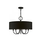 Livex Lighting 4356-91 Matrix 5-lumières 300W Noir Lustre