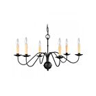 Livex Lighting 4453-04 Heritage 6-lumières 360W Noir Lustre