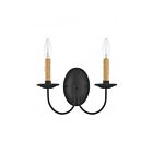 Livex Lighting Heritage 4452-04 120W 2-Lumières Noir Applique Murale