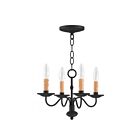 Livex Lighting 4465-04 Heritage 4-lumières 240W Noir Lustre