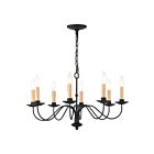 Livex Lighting 4493-04 Heritage 8-lumières 480W Noir Lustre