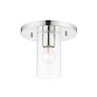 Livex Lighting Zurich 45471-05 1-Lumière 60W Chrome poli Plafonnier