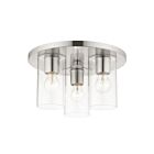 Livex Lighting Zurich 45472-91 3-Lumières 120W Nickel brossé Plafonnier