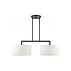 Livex Lighting 45492-46 Meridian 2-lumières 120W Chrome noir Lustre