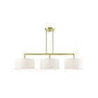 Livex Lighting 45493-12 Meridian 3-lumières 180W Laiton satiné Lustre