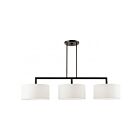 Livex Lighting 45493-46 Meridian 3-lumières 180W Chrome noir Lustre