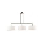 Livex Lighting 45493-91 Meridian 3-lumières 180W Nickel brossé Lustre