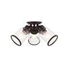 Livex Lighting Lawrenceville 45503-07 3-Lumières 120W Bronze Plafonnier Semi Encastré