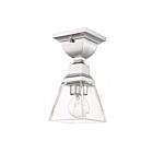Livex Lighting Mission 45562-05 1-Lumière 60W Chrome poli Plafonnier